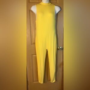 Yellow Sleeveless Jumpsuit